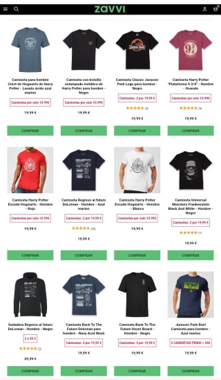 -25% de Descuento en Ropa Fantasia Zavvi.