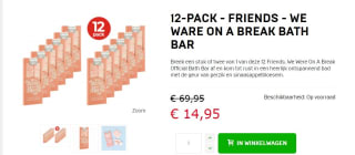 Friends, We Were On A Break Official Bath Bar 12 stuks voor €14,95 bij Dagknaller