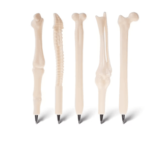 Halloween 5 bolígrafos de diseño de hueso tinta negra 1,0 mm por 2,45€