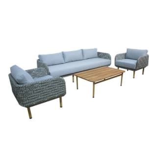 Haluta – Loungeset Frejus – 5 persoons – Houtlook voor €399 bij Timco Voordeelmarkt