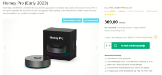 Athom Homey Pro basisstation voor €369 bij Robbshop