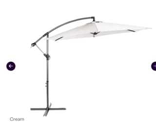 Lifa Garden zweefparasol met hoes voor €59,96 bij iBOOD