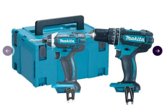 Makita DLX2131ZJ 18V combiset (Bodies) DHP482 accu klopboormachine + DTD152 slagschroevendraaier voor €109,95 bij Ibood