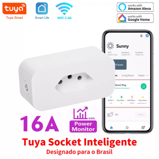 Tomada Smart de 16A - Google/Alexa - R$ 28,27