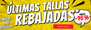 Ofertazas 95% descuento en ultimas tallas en Deporte Outlet