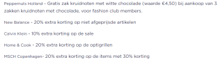 20% extra korting bij deelnemende merken + gratis macarons, stroopwafel en bubbels bij Batavia Stad Lelystad