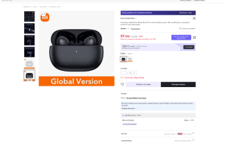 Auriculares inalámbricos Redmi Buds 4 Pro versión Global por 57,95€