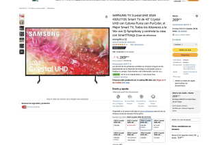 Samsung TV Crystal UHD 2024 43DU7105 Smart TV 43" Crystal UHD Colores Puros PurColor Q-Symphony y SmartThings por solo 269€