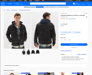 Chaqueta Bolsillos en el Pecho y Laterales por solo $44.990