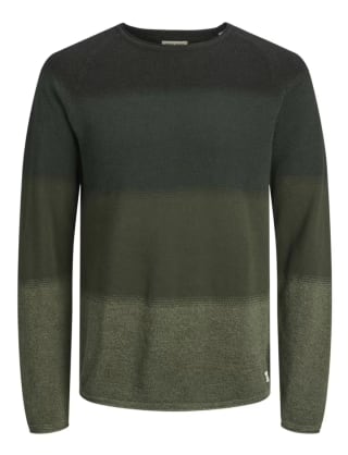 Jersey de punto JACK & JONES punto liso Verde por solo 16€