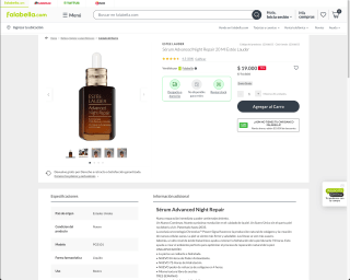 Sérum Advanced Night Repair 20 Ml Estée Lauder por solo $19.000