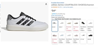 Adidas Sportswear Courtblock Schoenen voor €34,99 bij Amazon