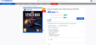 Marvel's Spider-Man: Miles Morales PS5 (SP) por 29,95€