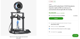 Impresora 3D Creality Ender-3 V3 KE por $5,503.90 en Bodega Aurrera