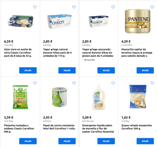 Nueva promoción 3x2 en productos de alimentación en Carrefour