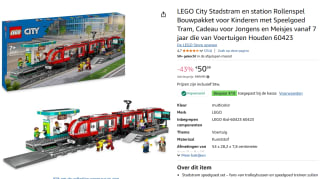 LEGO City Stadstram en station voor €40,99 dmv code bij Amazon
