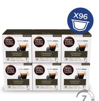 Nescafé Dolce Gusto Espresso Intenso - x6 pack de 16 cápsulas - Total: 96 cápsulas por 21,51€