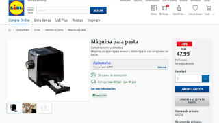 Máquina para pasta por 47,99€