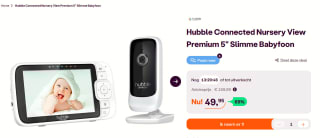 Hubble Connected Nursery Pal Premium [5 inch] Slimme Babyfoon voor €49,95 bij Ibood