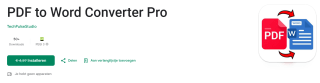 PDF to Word Converter Pro gratis in de Google App store