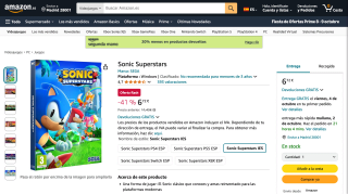 SEGA Sonic Superstars para Windows por 6,72€