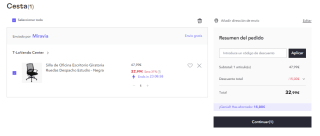 Silla de Oficina Giratoria por 32.99€