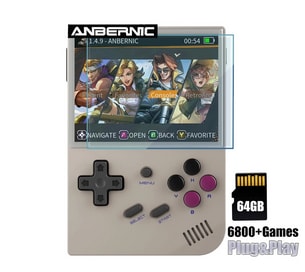 Consola Retro RG35XX + Tarjeta SD 64GB 6800 juegos por 35,36€