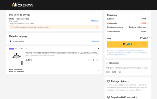CREATE ventilador de techo 40W aspas retráctiles luz LED por 57,44€