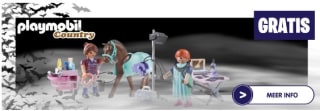 Gratis PLAYMOBIL Country Dierenarts voor paarden bij PLAYMOBIL speelsets bij Toychamp