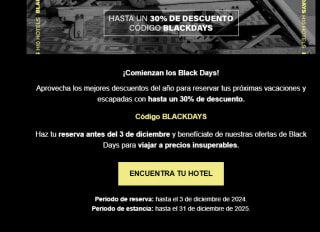 Hasta 30% descuento en Hoteles H10