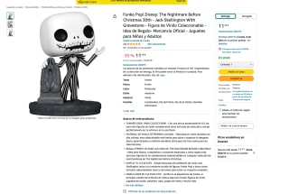 Funko Pop! Disney: The Nightmare Before Christmas 30th Jack Skellington With Gravestone por 11,19€