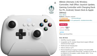 8bitdo Ultimate Wireless Controller – Hall Edition met Charging Dock voor €36,05 bij Amazon