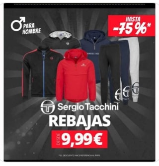 Hasta -75% Sergio Tacchini desde Deporte-Outlet .