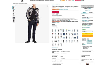 Levi's 512 Slim Taper Vaqueros para Hombre por 54,30€