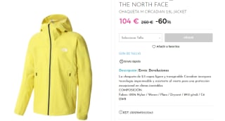 Chaqueta para Hombre The North Face Circadian 2.5L por 83.2€