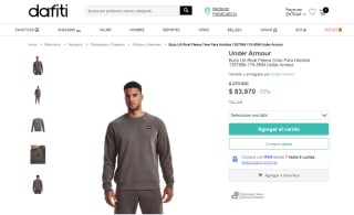 Buzo Under Armour Rival Fleece Crew para hombre por $83.970