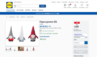 Figura gnomo XXL 3 colores a escoger por 9,99€