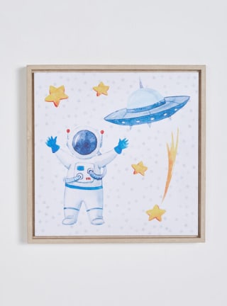 Cuadro Attimo Canva Astronauta Kids de 30 x 30 cm por $2.690