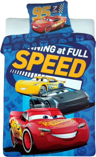 Disney Cars 3 - Speed - Dekbedovertrek - 140 x 200 - Blauw voor €8,98