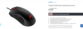 HyperX Pulsefire Raid - gamingmuis (zwart) Voor 28 euro Bij HP zelf