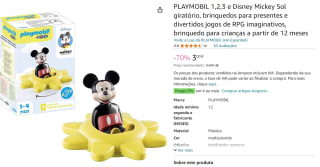 Playmobil 1.2.3 Mickey Mouse Draaiende zon voor €3 bij Amazon