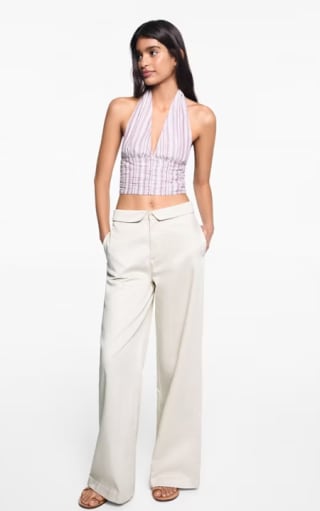 Pantalón de cintura vuelta para Mujer por 11.99€