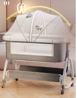 Cuna 3 en 1 para Bebé Plegable y Multifunción por 75,70€