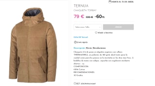 Chaqueta con capucha Ternua Torbay para Hombre por 63.2€