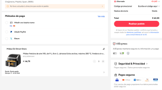 Freidora Midea de aire XXL de 8,5 L, 8 en 1 cámaras Extra anchas máximo 200 °C sin aceite MAD85F9BPK por 62,35€