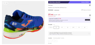 Zapatillas de Hombre Joma T.Slam 2204 por 37.4€ (Cuenta Nueva 25.4€)