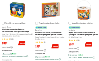 Tot 20% korting op Nijntje producten bij Bol