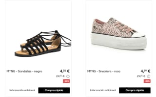 Calzado marca Mustang por tan solo 4,50€