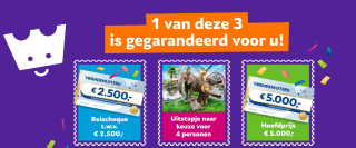 Bij meespelen vriendenloterij uitstapje voor 4 personen naar dierentuin naar keuze