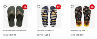 50% korting op Havaianas in de sale